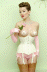 white silk corset
